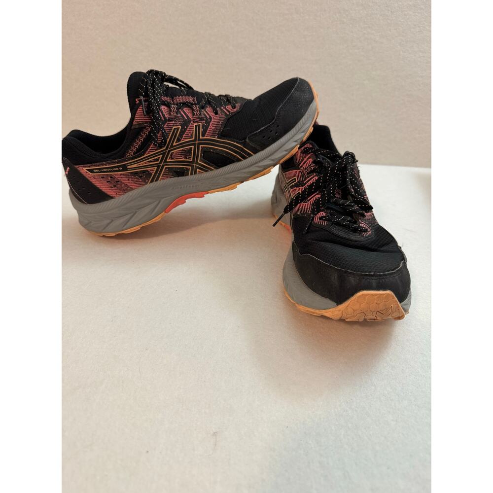 Asics Women's Gel Venture 9 Trail Running Shoes Size 11 Black Summer Dune Pink
